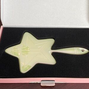 Jeffree Star iridescent white hand mirror
